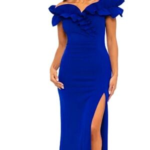 Brilliant blue gown